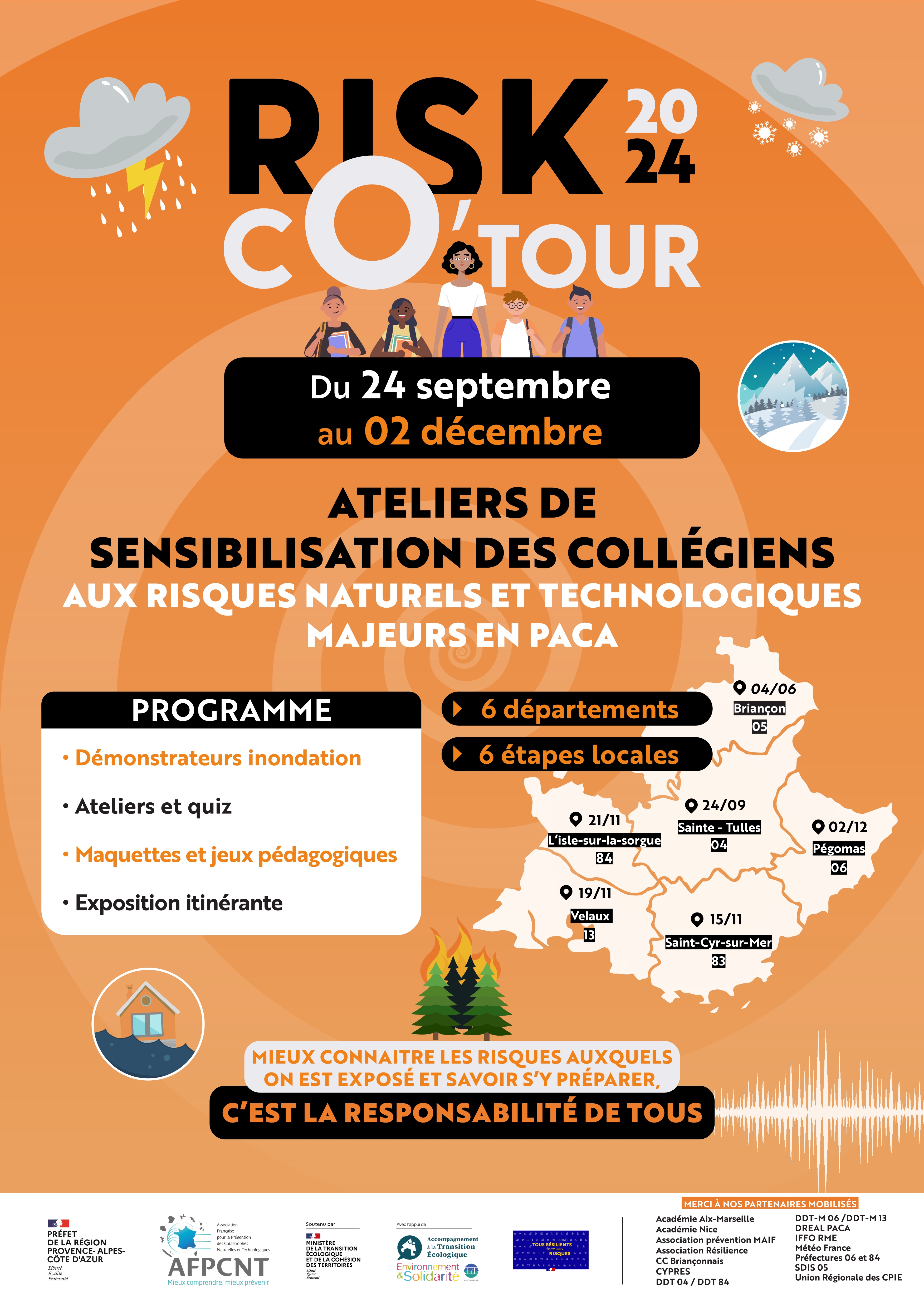 Affiche de l'édition 2024 du RISK CO'TOUR