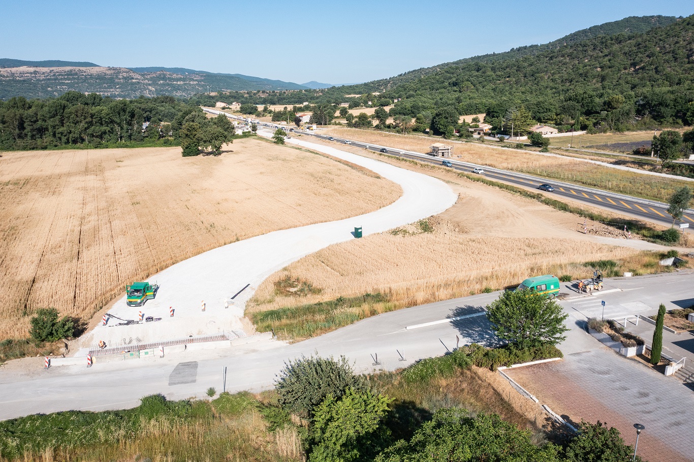 Nouvel accès au Sud de la RN 85 - voir la transcription ci-dessous