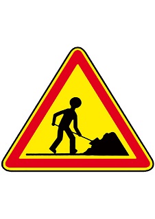 Panneau travaux