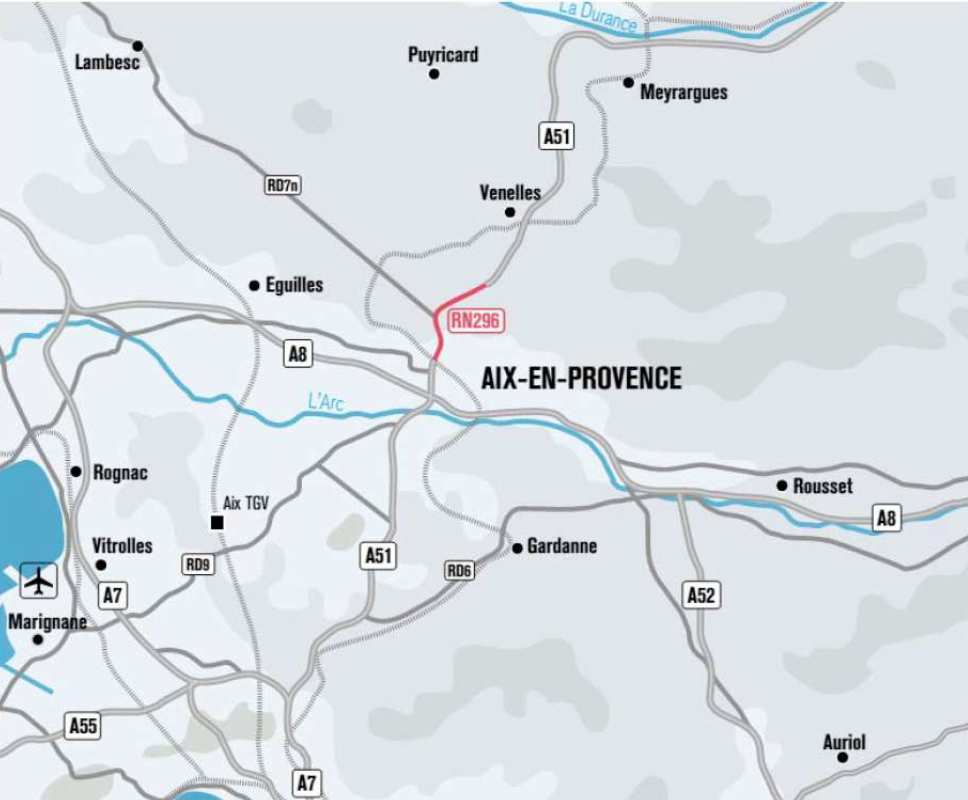 Carte du projet - voir la transcription ci-dessous